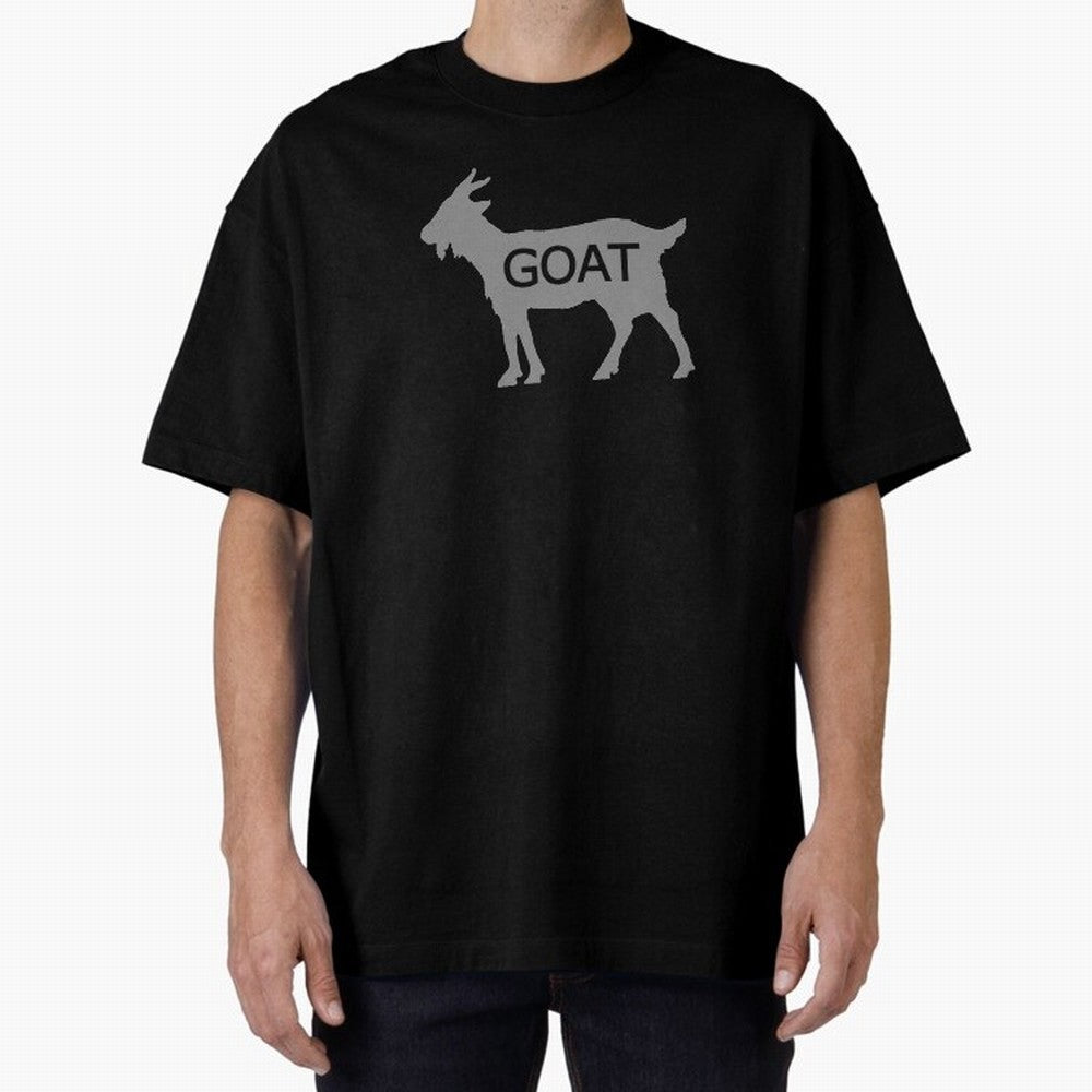 GOAT Grey 2 Oversized T-Shirt Relive Match Day Hype around FIFA World Cup 2026, Haaland and Mbappe, Germany, Global Supporter Spirit, Legendary Goals, National Colors and Tournament Celebration; Ideal for Football Dads, Football Moms, Friends,
