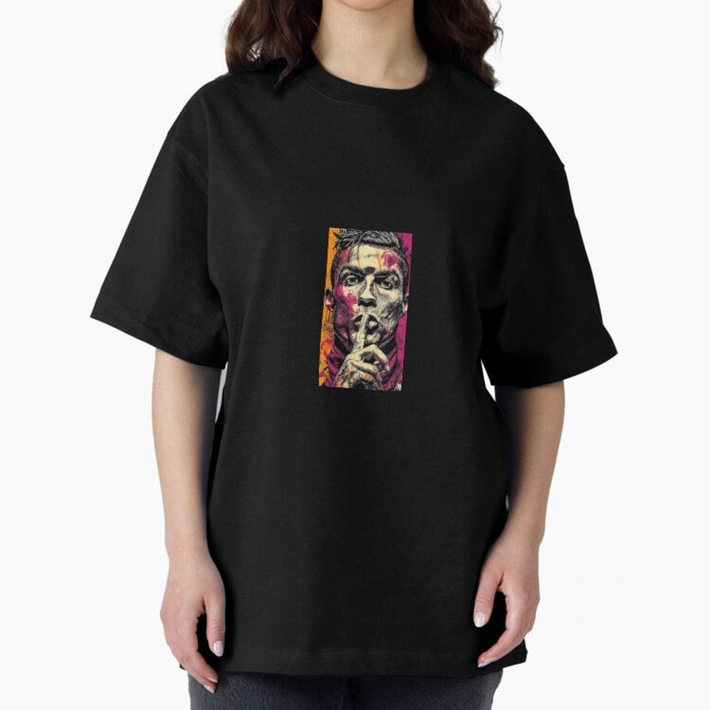 ronaldo Oversized T-Shirt Celebrate Golden Goal Energy in Global Football Passion for FIFA World Cup 2026, Capturing Haaland and Mbappe, Germany, Soccer Culture, Superstar Moments, National Team Dreams and Competitive Fire; Ideal for Football Dads,