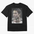 Cristiano Ronaldo Oversized T-Shirt Honor Football Greatness during Match Day Hype around FIFA World Cup 2026, Mbappe, Portugal, Spain and Germany, Soccer Culture, Superstar Moments, National Team Dreams and Competitive Fire; Created for Match Day
