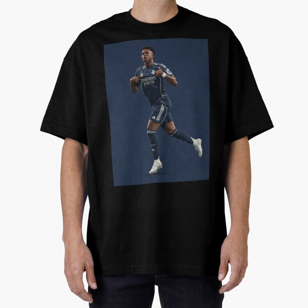 Vini Oversized T-Shirt Carry FIFA World Cup 2026 Group Stage Featuring Neymar, Haaland and Cristiano Ronaldo, Argentina Energy, Football History, Final Match Energy, Crowd Noise and Once in a Lifetime Moments; Great for Supporters Who Love