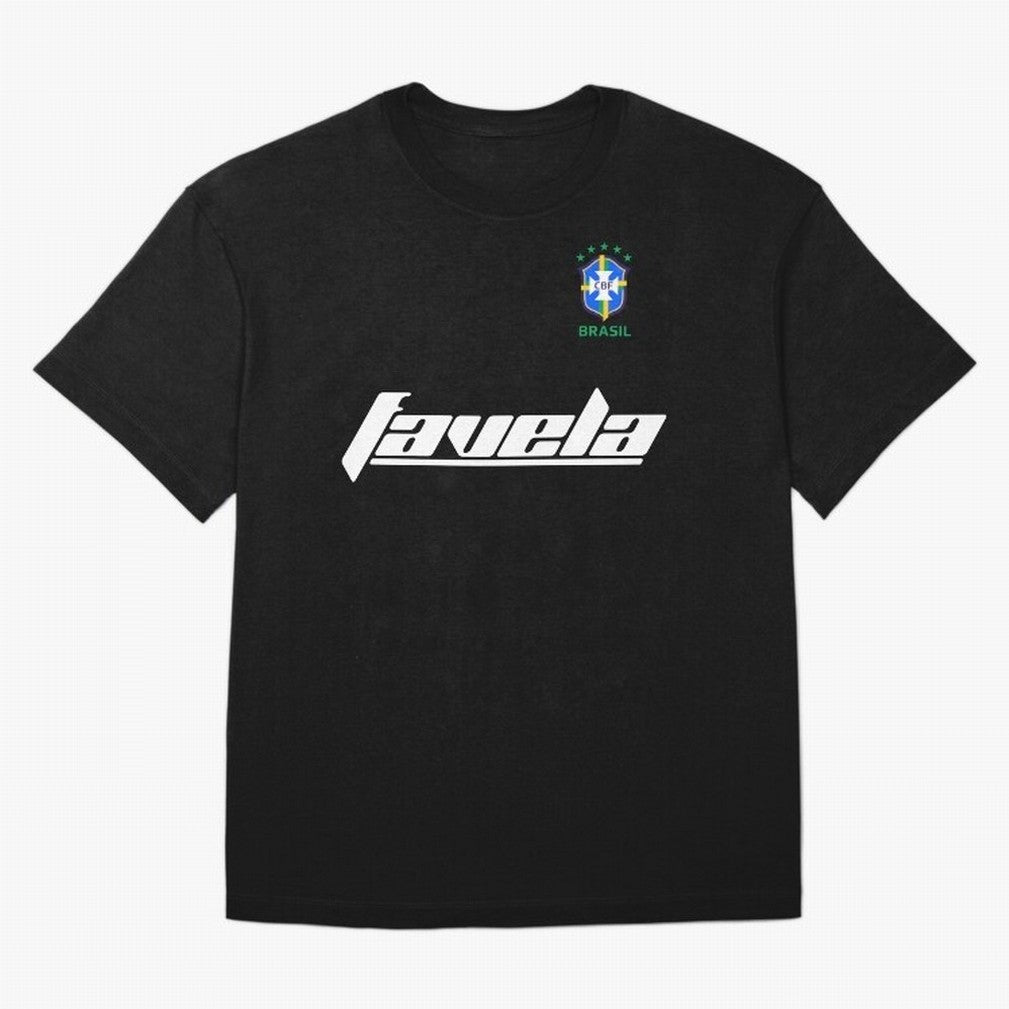 Brasil CBF WorldCup Favela Oversized T-Shirt Celebrate the Road through the FIFA World Cup 2026 Group Stage Journey through Haaland Highlights, Spain and Netherlands Pride, Sports Nostalgia, International Competition, Famous Players and