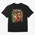 PORTUGAL FOOTBALL TEAM Oversized T-Shirt Celebrate Classic Football Spirit in FIFA World Cup 2026 Centered on Messi, Neymar and Mbappe, Argentina, France and Brazil Energy, Sports Nostalgia, International Competition, Famous Players and