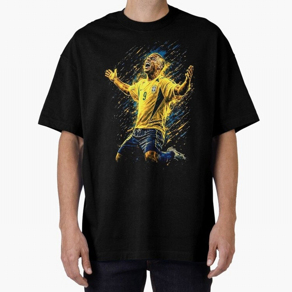 R9 Ronaldo Football Legend Oversized T-Shirt Honor the FIFA World Cup 2026 Journey through Haaland Highlights, England, France and Netherlands Pride, Football Passion, Legendary Performances, Festival Vibes and Supporter Community; Ideal for