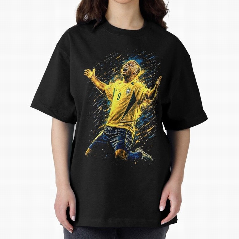 R9 Ronaldo Football Legend Oversized T-Shirt Honor the FIFA World Cup 2026 Journey through Haaland Highlights, England, France and Netherlands Pride, Football Passion, Legendary Performances, Festival Vibes and Supporter Community; Ideal for