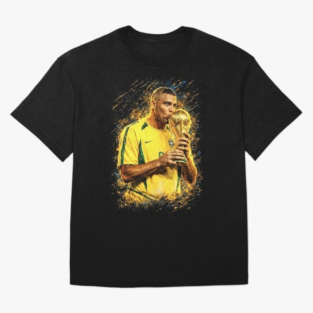R9 Ronaldo Football Legend Oversized T-Shirt Discover Match Day Hype around FIFA World Cup 2026 Group Stage, Messi, Argentina and Brazil, Football Festival Excitement, Trophy Ambitions, Country Rivalries and Star Player Buzz; Ideal for Football