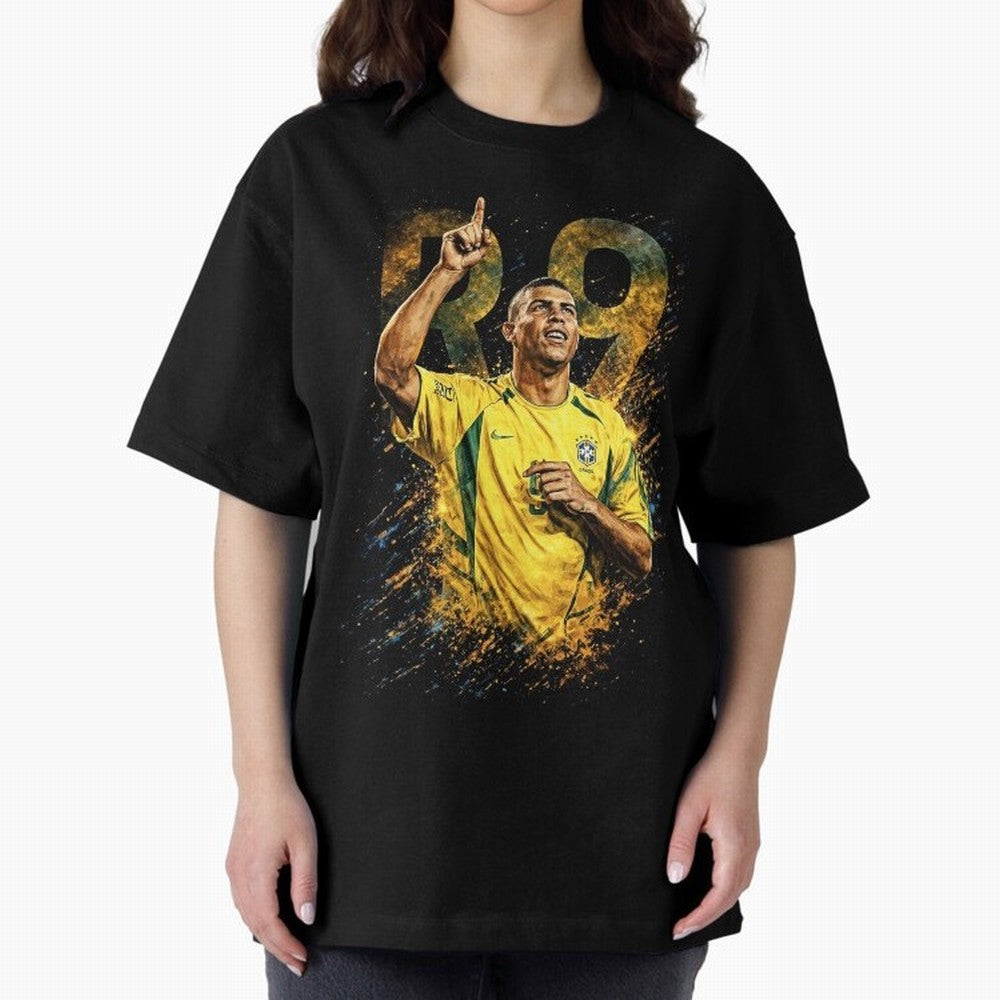 R9 Ronaldo Football Legend Oversized T-Shirt Show Fan Pride Across Match Day Hype around FIFA World Cup 2026 USA Canada Mexico, CR7 and Messi, Brazil, Portugal and Argentina, Football Passion, Legendary Performances, Festival Vibes and Supporter