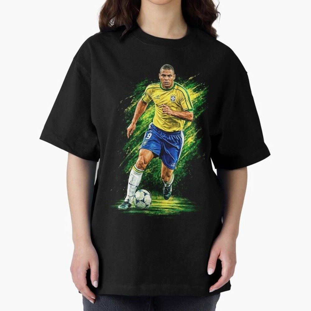 R9 Ronaldo Football Legend Oversized T-Shirt Relive Match Day Hype around FIFA World Cup 2026 USA Canada Mexico, Neymar, France, Tournament Hype, Historic Matchups, Family Viewing Parties and Global Sports Pride; Created for Match Day Parties,