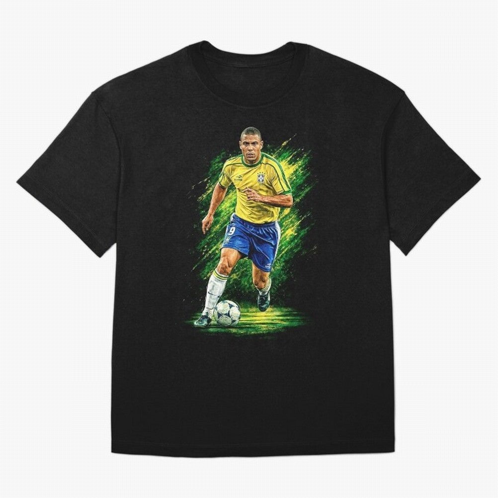 R9 Ronaldo Football Legend Oversized T-Shirt Relive Match Day Hype around FIFA World Cup 2026 USA Canada Mexico, Neymar, France, Tournament Hype, Historic Matchups, Family Viewing Parties and Global Sports Pride; Created for Match Day Parties,