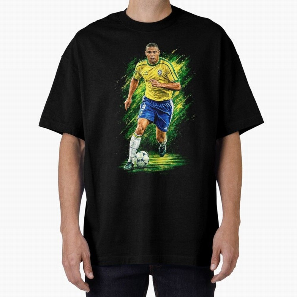 R9 Ronaldo Football Legend Oversized T-Shirt Relive Match Day Hype around FIFA World Cup 2026 USA Canada Mexico, Neymar, France, Tournament Hype, Historic Matchups, Family Viewing Parties and Global Sports Pride; Created for Match Day Parties,