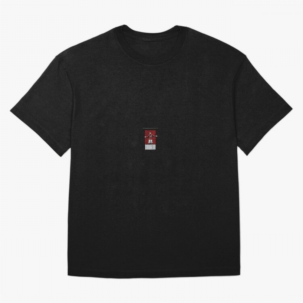 Ronaldo sticker Oversized T-Shirt Represent Football Lovers during Global Football Passion for FIFA World Cup 2026 Group Stage, Centered on Haaland and Mbappe, Argentina and Brazil, Classic Soccer Heritage, Championship Pressure, Fan Loyalty and