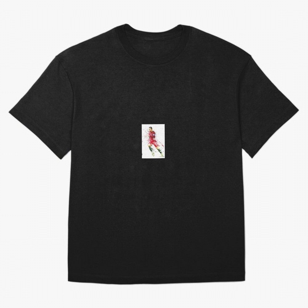 Ronaldo sticker Oversized T-Shirt Showcase FIFA World Cup 2026 USA Canada Mexico for Fans of Messi, Neymar and Mbappe and England and Germany, Bringing Soccer Culture, Superstar Moments, National Team Dreams and Competitive Fire; Created for Match