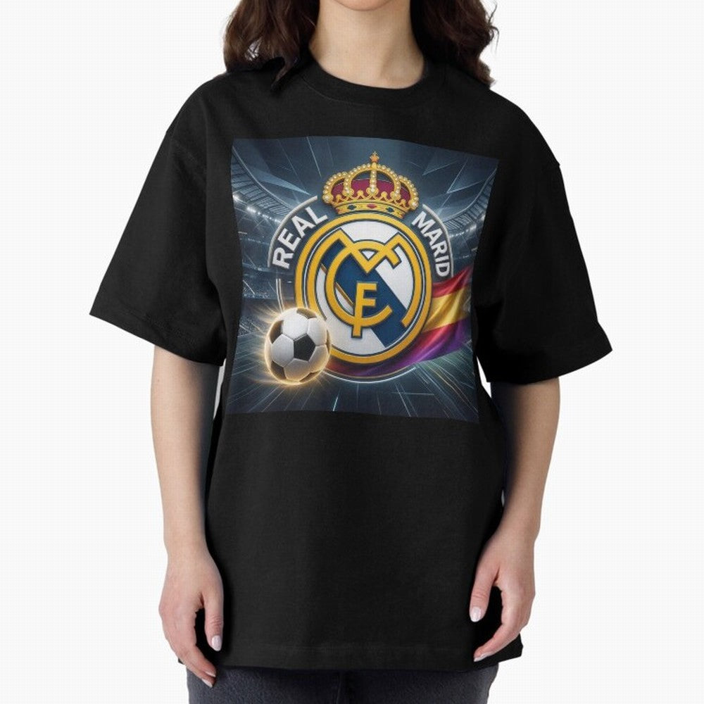 Real Madrid's ball Oversized T-Shirt Make Game Day About FIFA World Cup 2026 Group Stage Connected to Messi and Cristiano Ronaldo, Argentina Energy, Classic Soccer Heritage, Championship Pressure, Fan Loyalty and International Pride; Great for