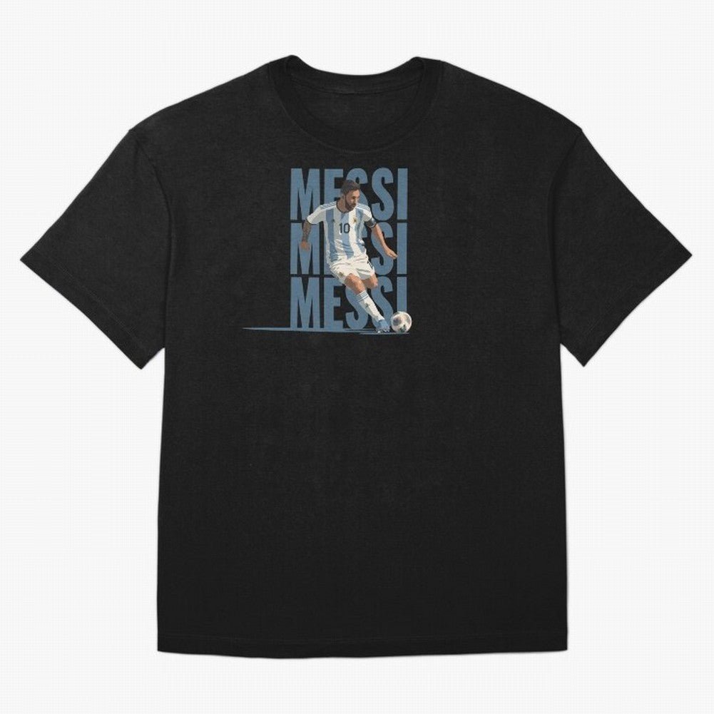 Messi in action Minimalist Graphic Oversized T-Shirt Make Every Match About FIFA World Cup 2026 Group Stage Spirit, Celebrating Brazil, Portugal and Argentina, Messi and Cristiano Ronaldo, Goal Celebration Energy, Supporter Heritage, Football Icons