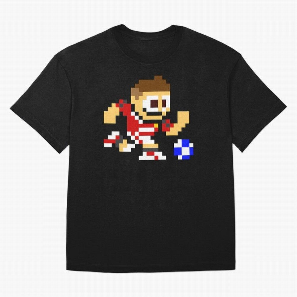 Ronaldo Manchester United (8-bit Football / Soccer Player) Oversized T-Shirt Carry FIFA World Cup 2026 USA Canada Mexico Centered on Neymar, Haaland and Cristiano Ronaldo, England, France and Netherlands Energy, Football Festival Excitement, Trophy