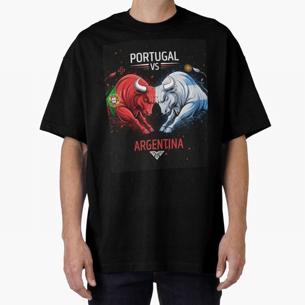 Messi vs Ronaldo Oversized T-Shirt Feel International Energy from the FIFA World Cup 2026 Journey through Messi, Neymar and Mbappe Highlights, France Pride, Goal Celebration Energy, Supporter Heritage, Football Icons and Worldwide Tournament Joy;
