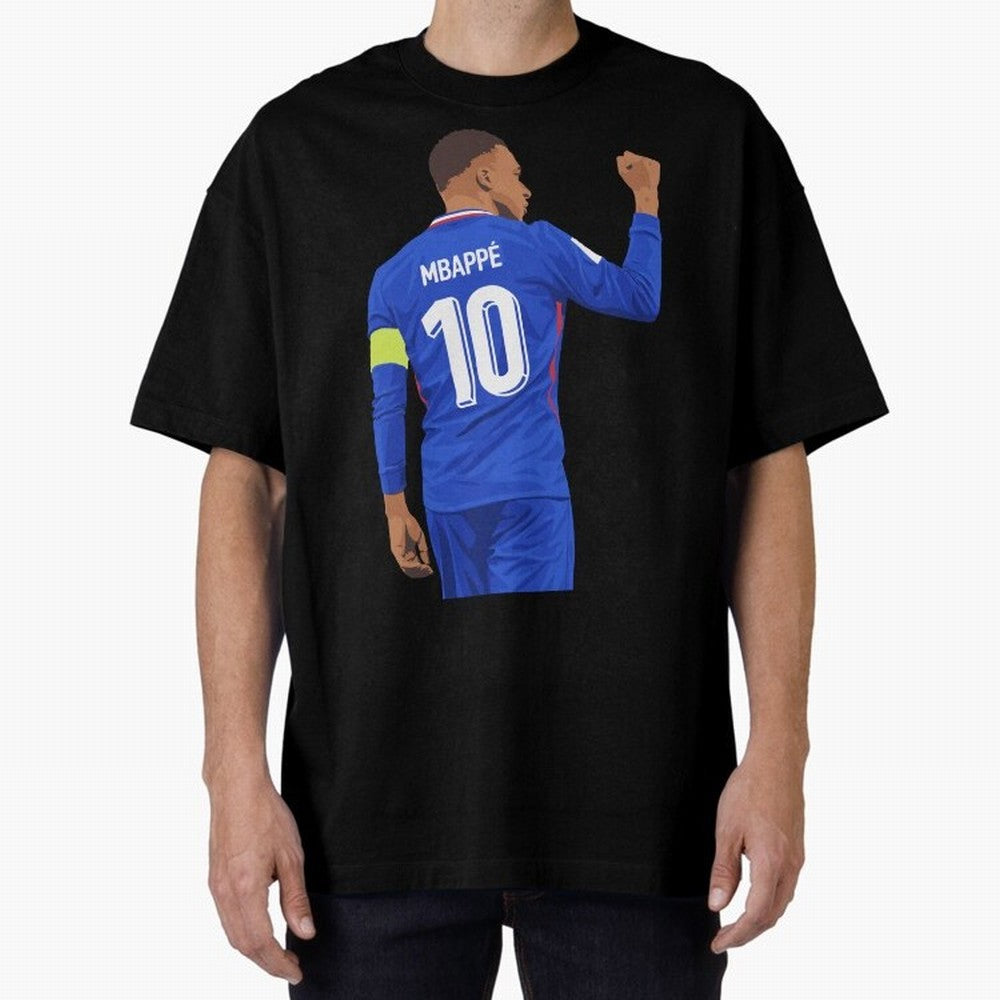 Kylian Mbappe France Oversized T-Shirt Celebrate the Magic of the FIFA World Cup 2026 Journey through Messi and Cristiano Ronaldo Highlights, Portugal Pride, Football Passion, Legendary Performances, Festival Vibes and Supporter Community; Perfect