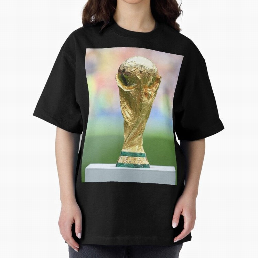World CUP. Oversized T-Shirt Step into FIFA World Cup 2026 Spirit, Built around Argentina, France and Brazil, Messi, CR7 and Mbappe, Match Day Excitement, Supporter Culture, Golden Goals and Global Football Passion; Perfect for Fans, Collectors,