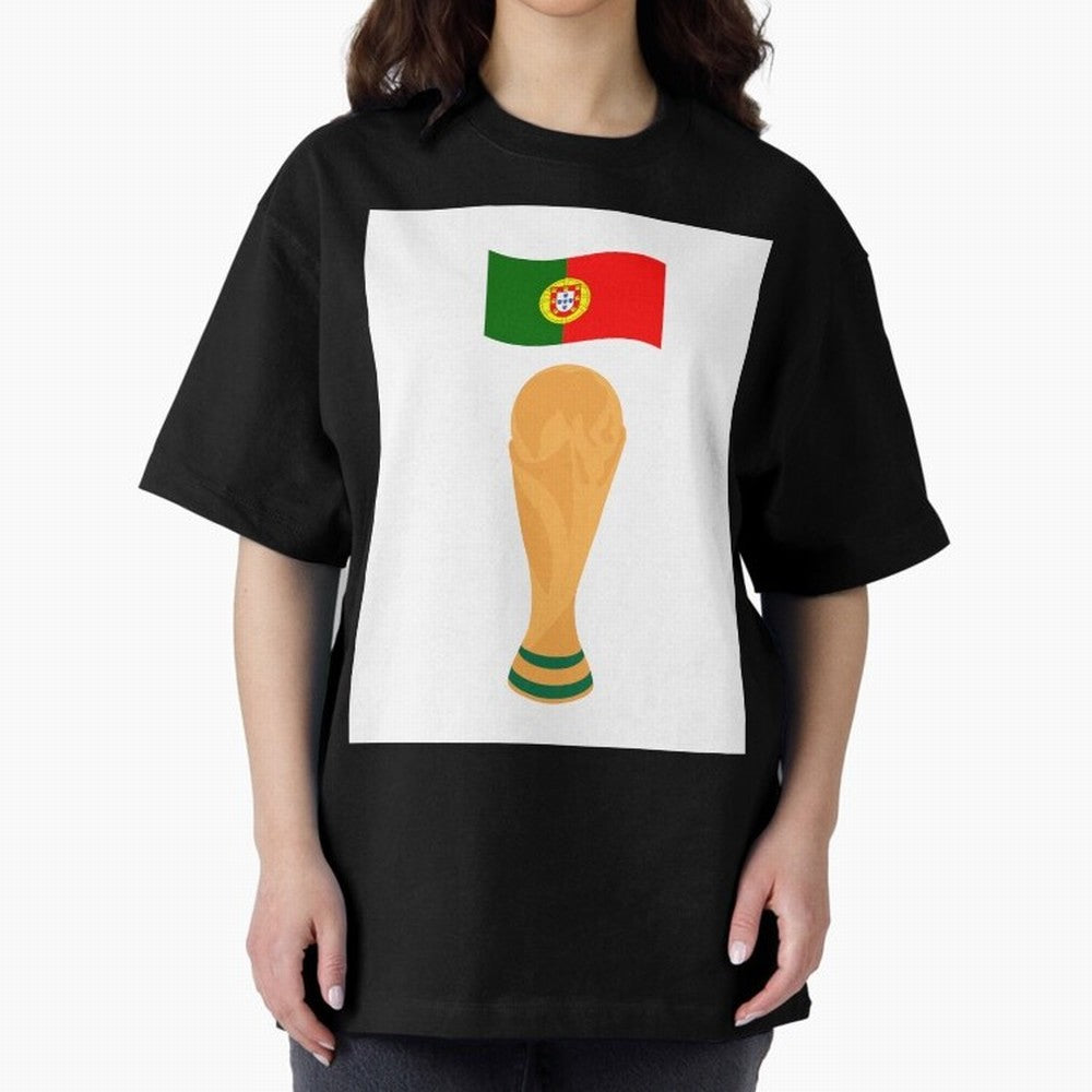 Portugal Football Fan T-Shirt Oversized T-Shirt Celebrate Golden Goal Energy in the FIFA World Cup 2026 Group Stage Journey through Cristiano Ronaldo, Haaland and CR7 Highlights, Brazil Pride, Worldwide Fan Energy, Dramatic Goals, Stadium Lights
