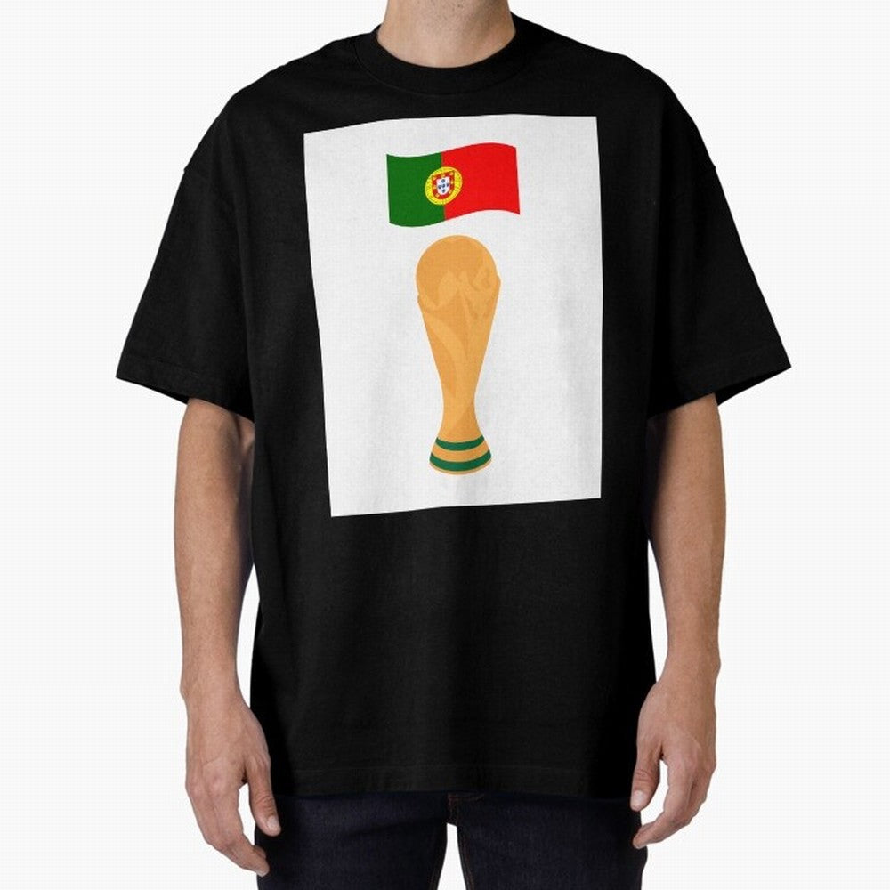 Portugal Football Fan T-Shirt Oversized T-Shirt Celebrate Golden Goal Energy in the FIFA World Cup 2026 Group Stage Journey through Cristiano Ronaldo, Haaland and CR7 Highlights, Brazil Pride, Worldwide Fan Energy, Dramatic Goals, Stadium Lights