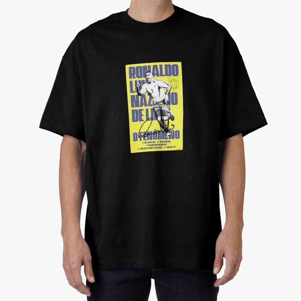 R9 Ronaldo Nazario Oversized T-Shirt Showcase the FIFA World Cup 2026 USA Canada Mexico Journey through Messi Highlights, England and Germany Pride, Soccer Culture, Superstar Moments, National Team Dreams and Competitive Fire; Perfect for