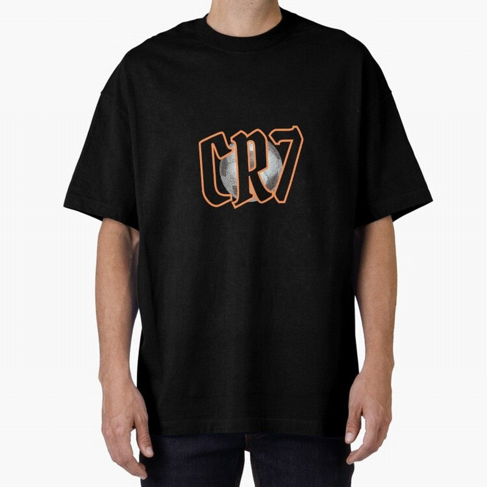 CR7 BLACK Oversized T-Shirt Feel the Heartbeat of Global Football Passion for FIFA World Cup 2026 Group Stage, Made for CR7 and Messi, Netherlands, Championship Spirit, Famous Goals, Roaring Crowds and International Football Unity; Perfect for
