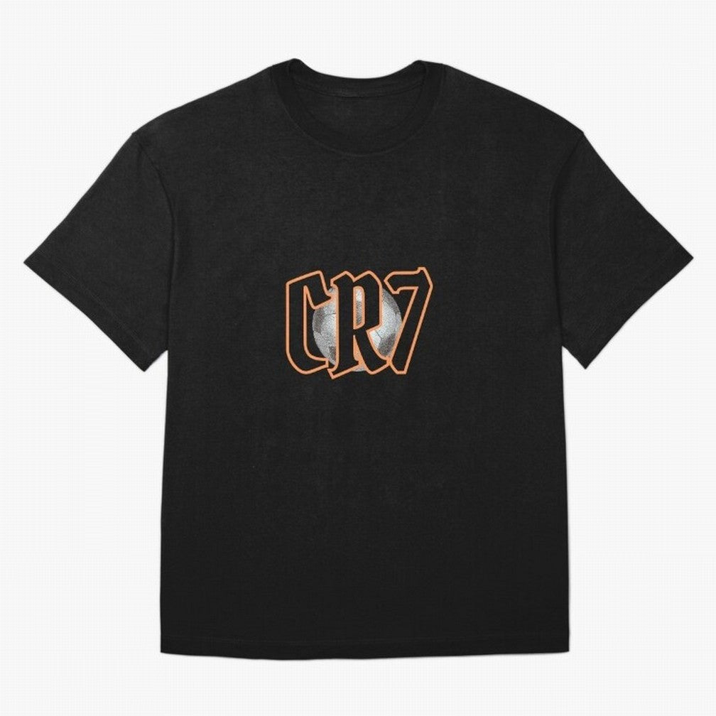 CR7 BLACK Oversized T-Shirt Feel the Heartbeat of Global Football Passion for FIFA World Cup 2026 Group Stage, Made for CR7 and Messi, Netherlands, Championship Spirit, Famous Goals, Roaring Crowds and International Football Unity; Perfect for