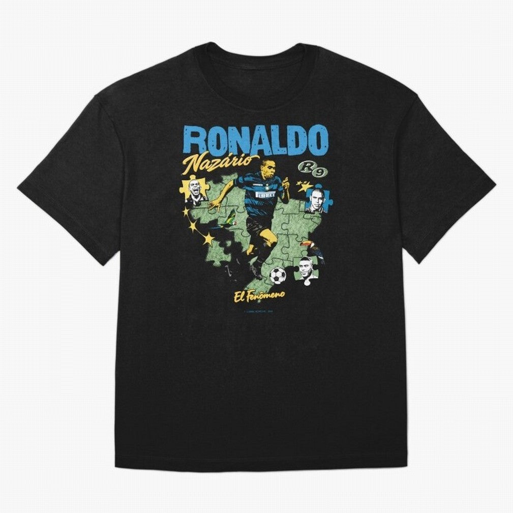R9 Ronaldo Nazario Retro Brazil Soccer Oversized T-Shirt Join the Countdown to Global Football Passion for FIFA World Cup 2026 USA Canada Mexico, with Messi, Spain, Champion Mindset, Group Stage Buzz, Knockout Tension and Passionate Fan Culture;