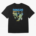 R9 Ronaldo Nazario Retro Brazil Soccer Oversized T-Shirt Join the Countdown to Global Football Passion for FIFA World Cup 2026 USA Canada Mexico, with Messi, Spain, Champion Mindset, Group Stage Buzz, Knockout Tension and Passionate Fan Culture;