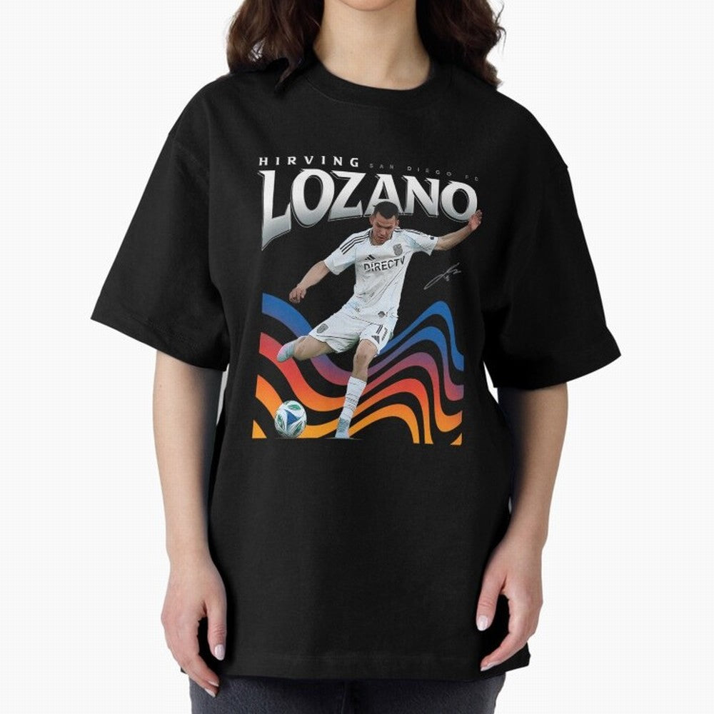 Hirving Lozano San Diego Fc Oversized T-Shirt Bring International Match Energy to FIFA World Cup 2026 Group Stage Spirit, Inspired by England and Germany, CR7 and Messi, Soccer Culture, Superstar Moments, National Team Dreams and Competitive Fire;