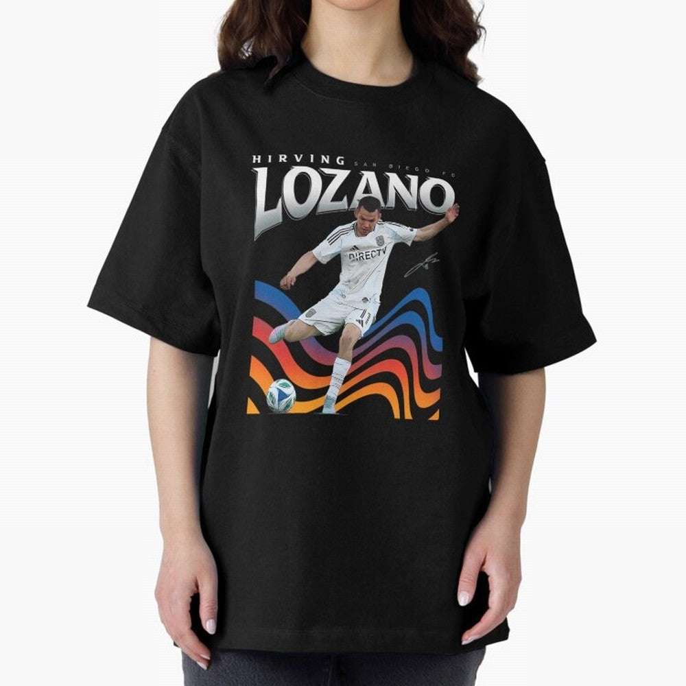 Hirving Lozano San Diego Oversized T-Shirt Discover FIFA World Cup 2026 Group Stage for Fans of Neymar and Argentina, France and Brazil, Bringing Football History, Final Match Energy, Crowd Noise and Once in a Lifetime Moments; Made for Collectors