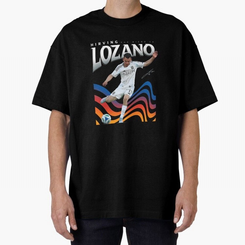 Hirving Lozano San Diego Oversized T-Shirt Discover FIFA World Cup 2026 Group Stage for Fans of Neymar and Argentina, France and Brazil, Bringing Football History, Final Match Energy, Crowd Noise and Once in a Lifetime Moments; Made for Collectors