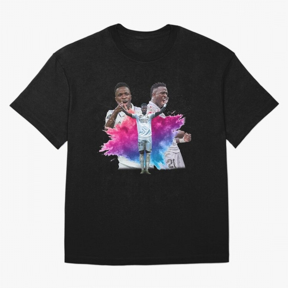 Fanart Vinicius Junior Merch Oversized T-Shirt Celebrate Football Dreams Across FIFA World Cup 2026 Spirit, Made for Argentina, Neymar, Tournament Hype, Historic Matchups, Family Viewing Parties and Global Sports Pride; Great for Watch Parties,
