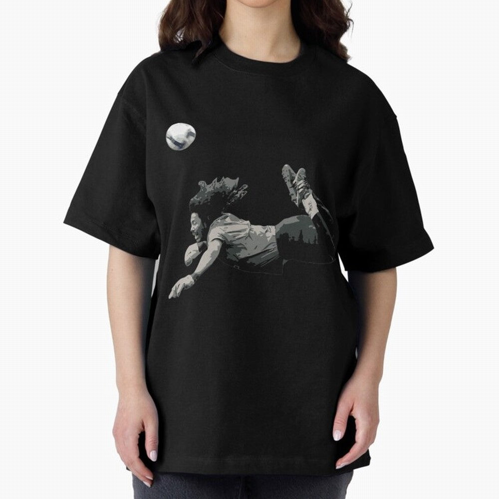 Rene Higuitas Scorpion Kick35 Oversized T-Shirt Show Championship Spirit for the FIFA World Cup 2026 Group Stage Journey through Neymar Highlights, Argentina Pride, Tournament Hype, Historic Matchups, Family Viewing Parties and Global Sports Pride;