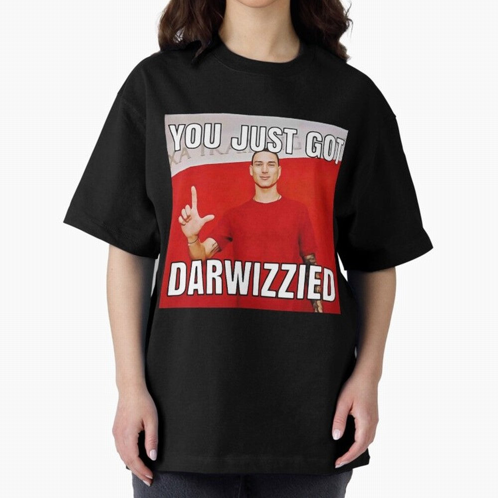 You Just Got Darwizzied Active Oversized T-Shirt Unlock FIFA World Cup 2026 USA Canada Mexico Spirit, Capturing Argentina, Haaland, Football Passion, Legendary Performances, Festival Vibes and Supporter Community; Perfect for People Who Love