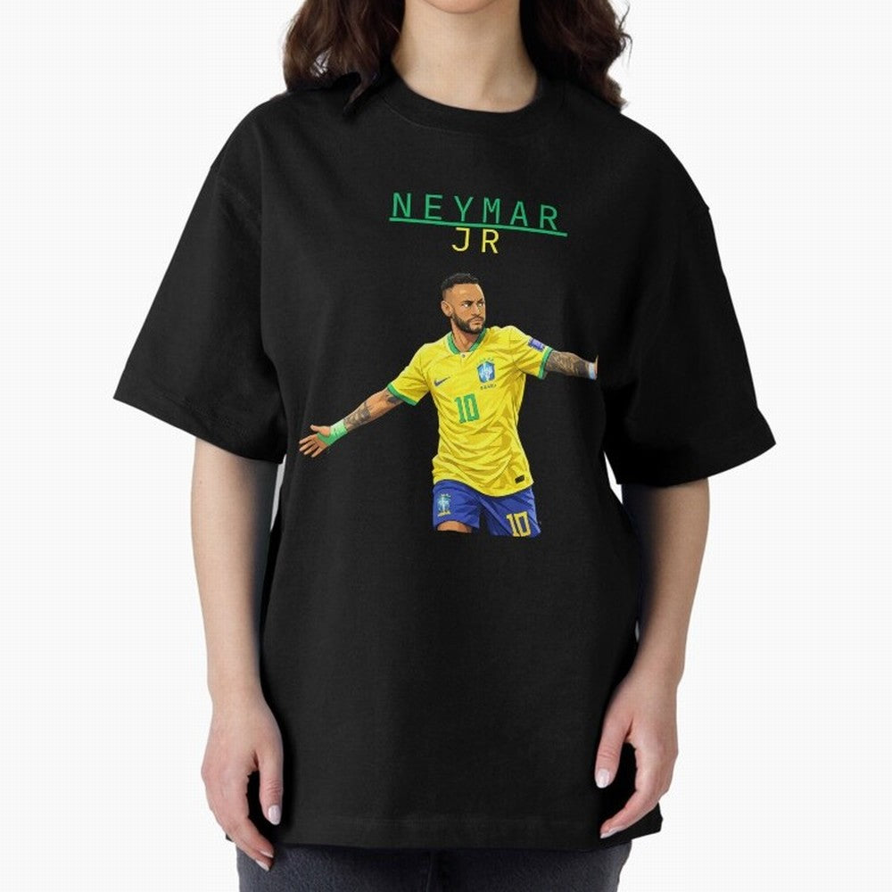 Neymar Oversized T-Shirt Bring Supporter Culture to Match Day Hype around FIFA World Cup 2026 USA Canada Mexico, CR7 and Messi, France and Portugal, Stadium Chants, National Pride, Trophy Dreams and Unforgettable Football Memories; Built for