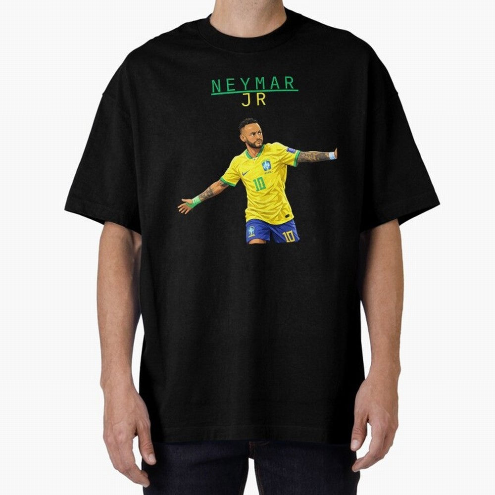 Neymar Oversized T-Shirt Bring Supporter Culture to Match Day Hype around FIFA World Cup 2026 USA Canada Mexico, CR7 and Messi, France and Portugal, Stadium Chants, National Pride, Trophy Dreams and Unforgettable Football Memories; Built for