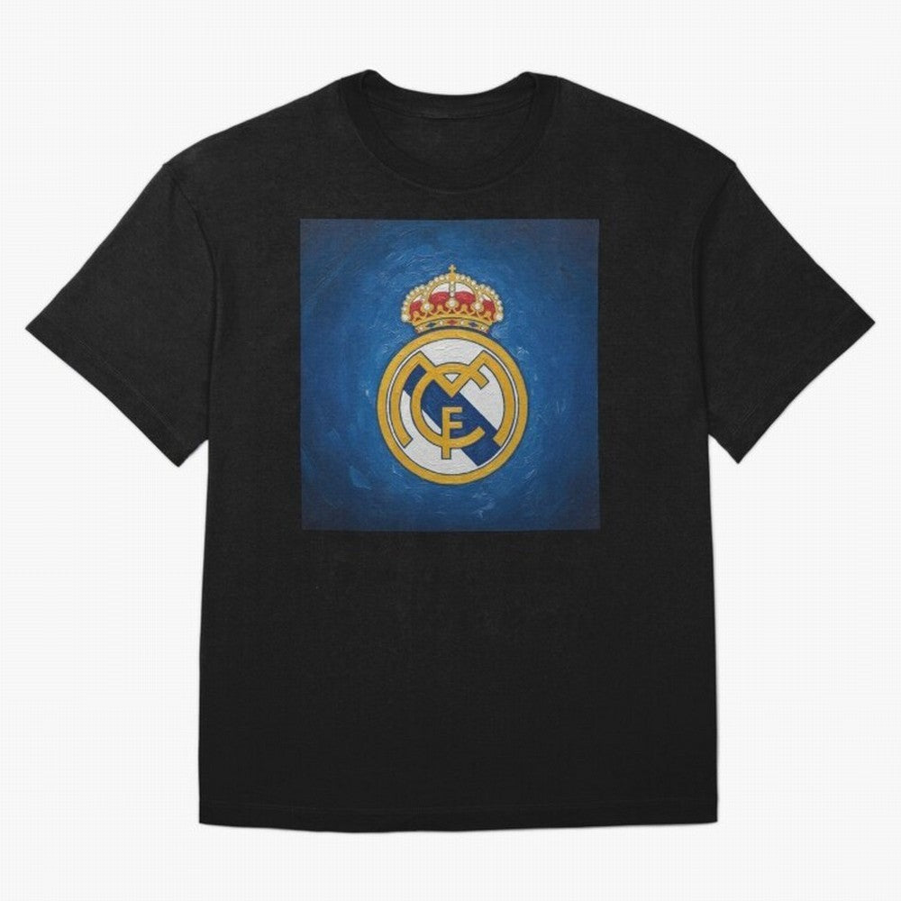 Real Madrid FC - Painting Oversized T-Shirt Join the Countdown to FIFA World Cup 2026 USA Canada Mexico Spirit, Connected to Spain, Cristiano Ronaldo, Haaland and CR7, Classic Soccer Heritage, Championship Pressure, Fan Loyalty and International