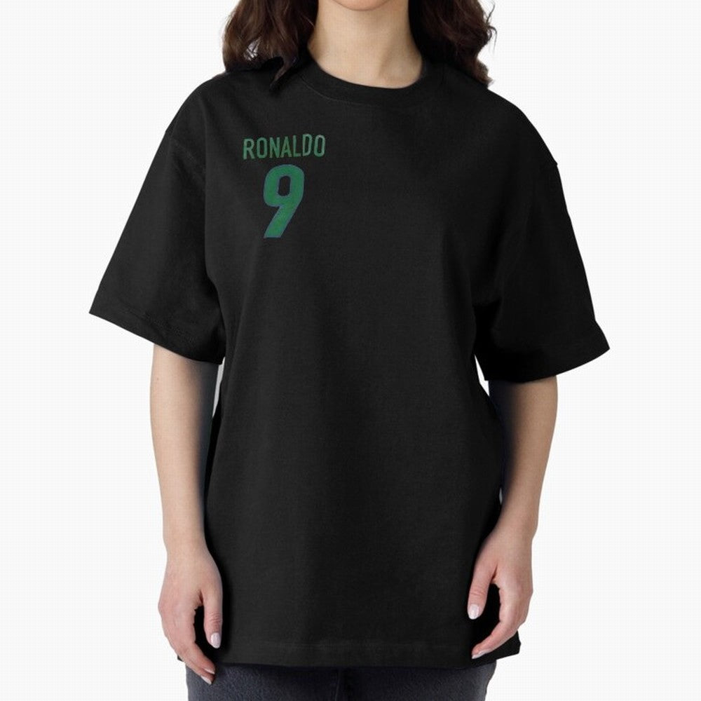 Ronaldo 9 Brazil Back of the shirt Oversized T-Shirt Bring Global Tournament Vibes to FIFA World Cup 2026 Featuring Cristiano Ronaldo, Argentina, France and Brazil Energy, Worldwide Fan Energy, Dramatic Goals, Stadium Lights and Championship