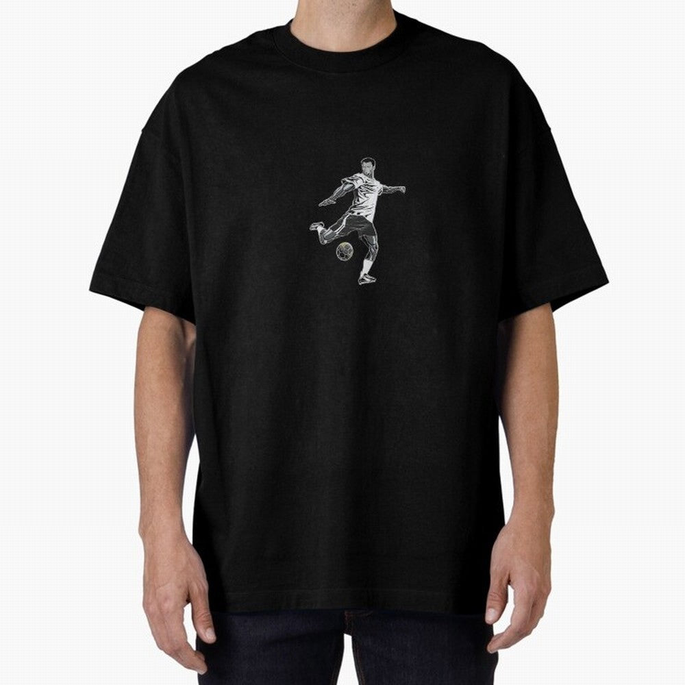 Fooball player Oversized T-Shirt Celebrate Football Dreams Across FIFA World Cup 2026 USA Canada Mexico Spirit, Built around Spain, CR7, Stadium Memories, Football Loyalty, International Chants and Championship Tradition; Built for Supporters