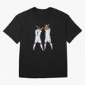 Ronaldo Madrid Celebration Duo Oversized T-Shirt Show Match Day Excitement for Match Day Hype around FIFA World Cup 2026, Messi, CR7 and Mbappe, Brazil, Portugal and Argentina, Championship Spirit, Famous Goals, Roaring Crowds and International
