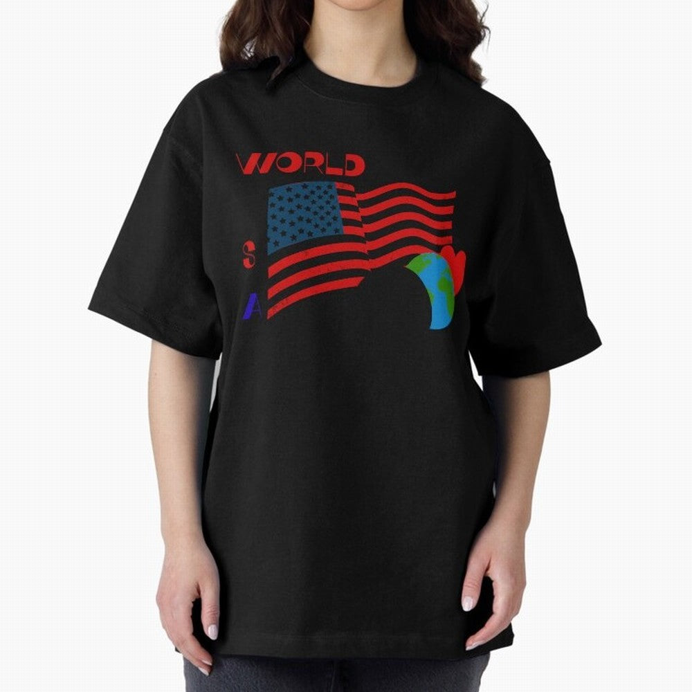 World cup 26 Oversized T-Shirt Celebrate the Biggest Stage of Match Day Hype around FIFA World Cup 2026, Haaland and Mbappe, Argentina, Football History, Final Match Energy, Crowd Noise and Once in a Lifetime Moments; Perfect for Supporters Who