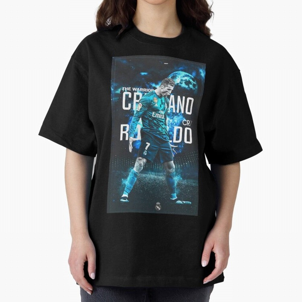 Ronaldo Oversized T-Shirt Represent the Passion of FIFA World Cup 2026 USA Canada Mexico Spirit, Driven by France, Messi, Football History, Final Match Energy, Crowd Noise and Once in a Lifetime Moments; Perfect for Fans, Collectors, Family