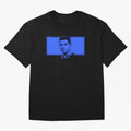 Ronaldo CR7 Blue Vector Portrait - Pop Comic Oversized T-Shirt Show Match Day Excitement for FIFA World Cup 2026 USA Canada Mexico Spirit, Built around England, Messi, Sports Nostalgia, International Competition, Famous Players and Unforgettable