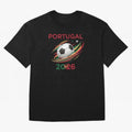 Camiseta Portugal 2026 - Bola de Futebol e Design Galo de Barcelos. Oversized T-Shirt Join Supporters Worldwide for Match Day Hype around FIFA World Cup 2026 USA Canada Mexico, Mbappe and Neymar, Argentina and Brazil, Vintage Soccer Flavor, Modern