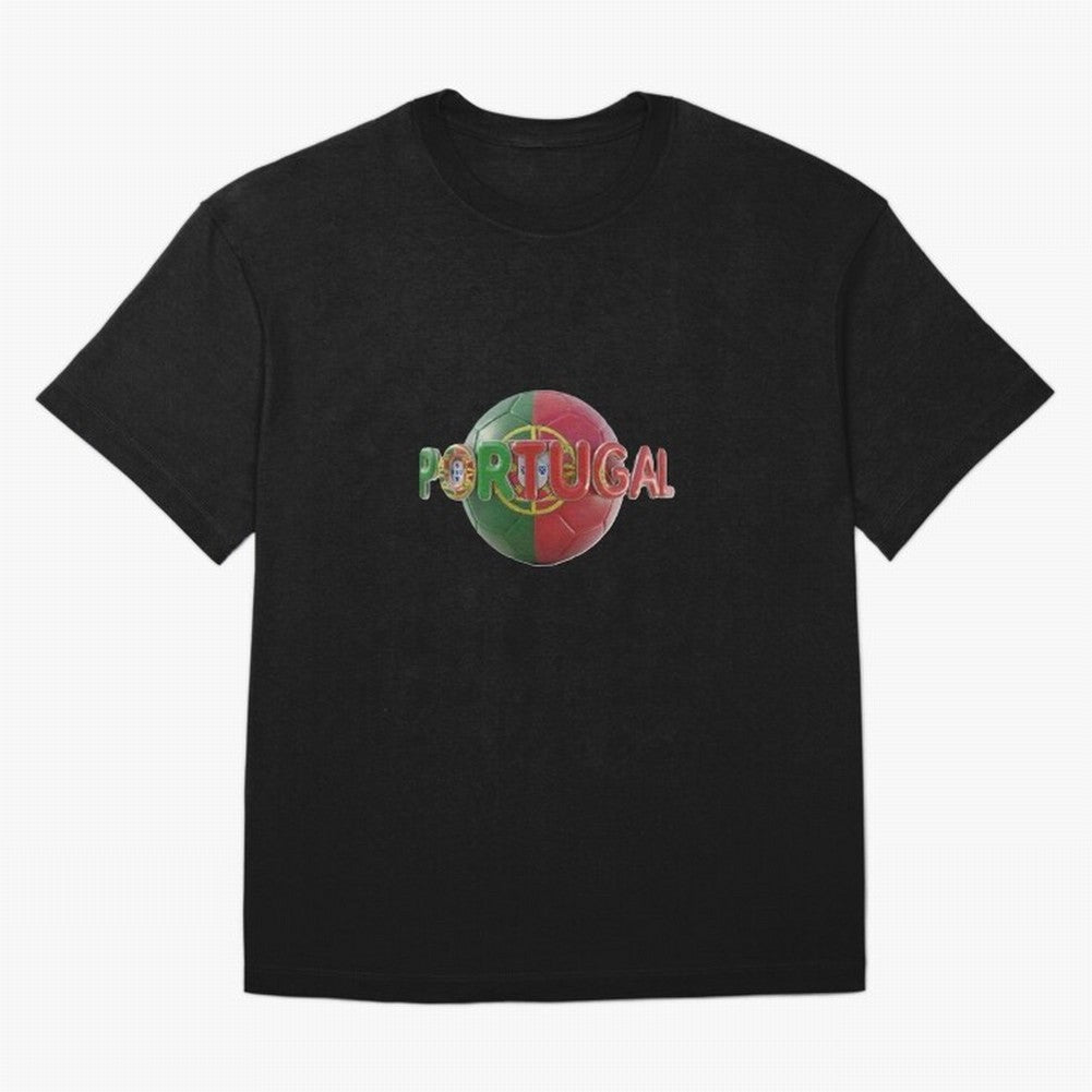 Portugal Soccer World Cup Oversized T-Shirt Embrace the FIFA World Cup 2026 Group Stage Journey through Mbappe and Neymar Highlights, Argentina, France and Brazil Pride, Global Supporter Spirit, Legendary Goals, National Colors and Tournament