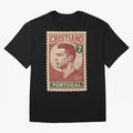 Vintage Portuguese Football Legend No.7 Poster, sticker ¨C Retro Soccer Icon Art for Fans of Manchester, Madrid & Juventus Oversized T-Shirt Fuel the Hype around FIFA World Cup 2026 for Fans of CR7 and Messi and Spain, Bringing Worldwide Fan