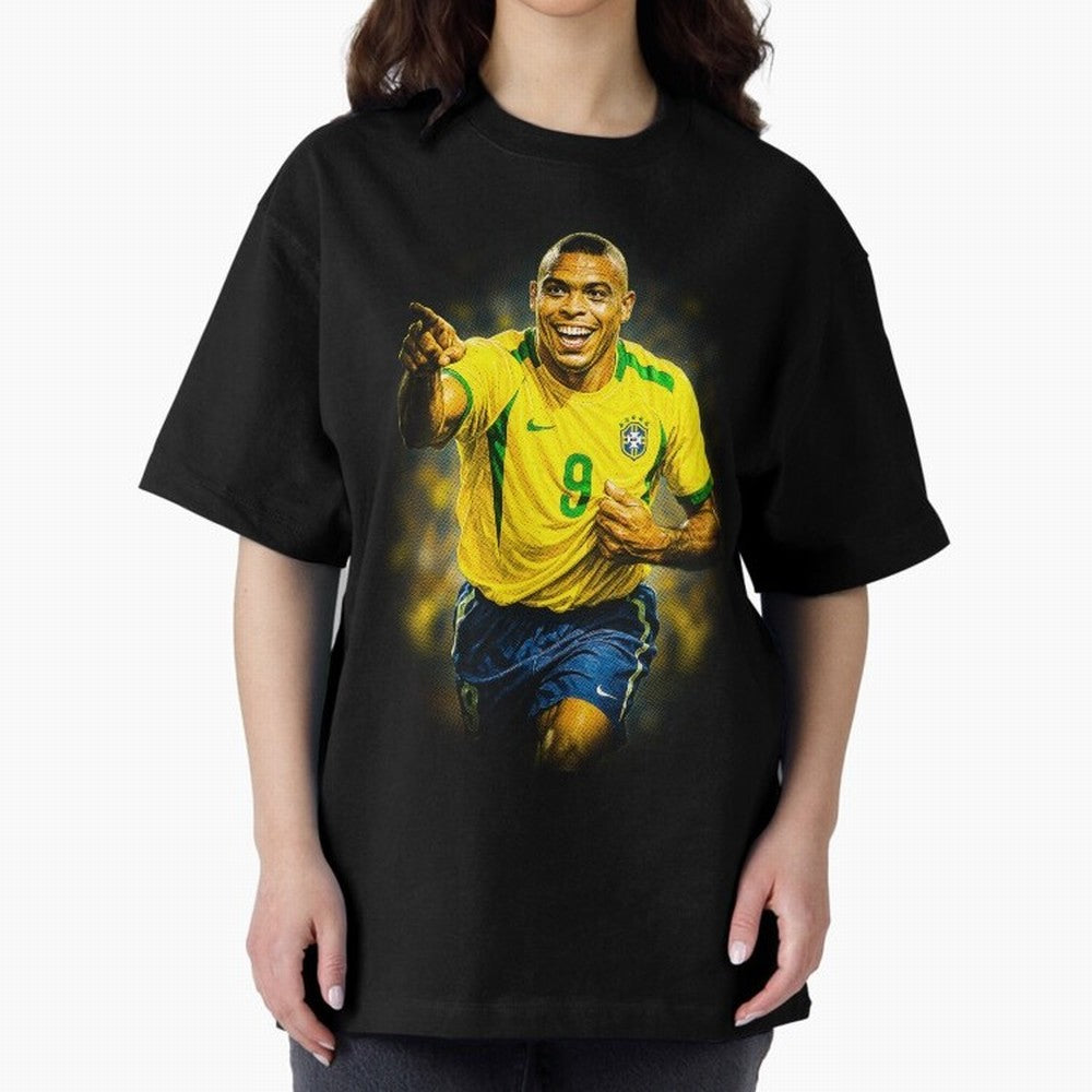 Ronaldo Naz¨¢rio Oversized T-Shirt Bring World Football Passion into the FIFA World Cup 2026 Journey through Messi Highlights, France and Portugal Pride, Fan Favorite Moments, National Team Passion, Big Match Drama and Soccer History; Created for