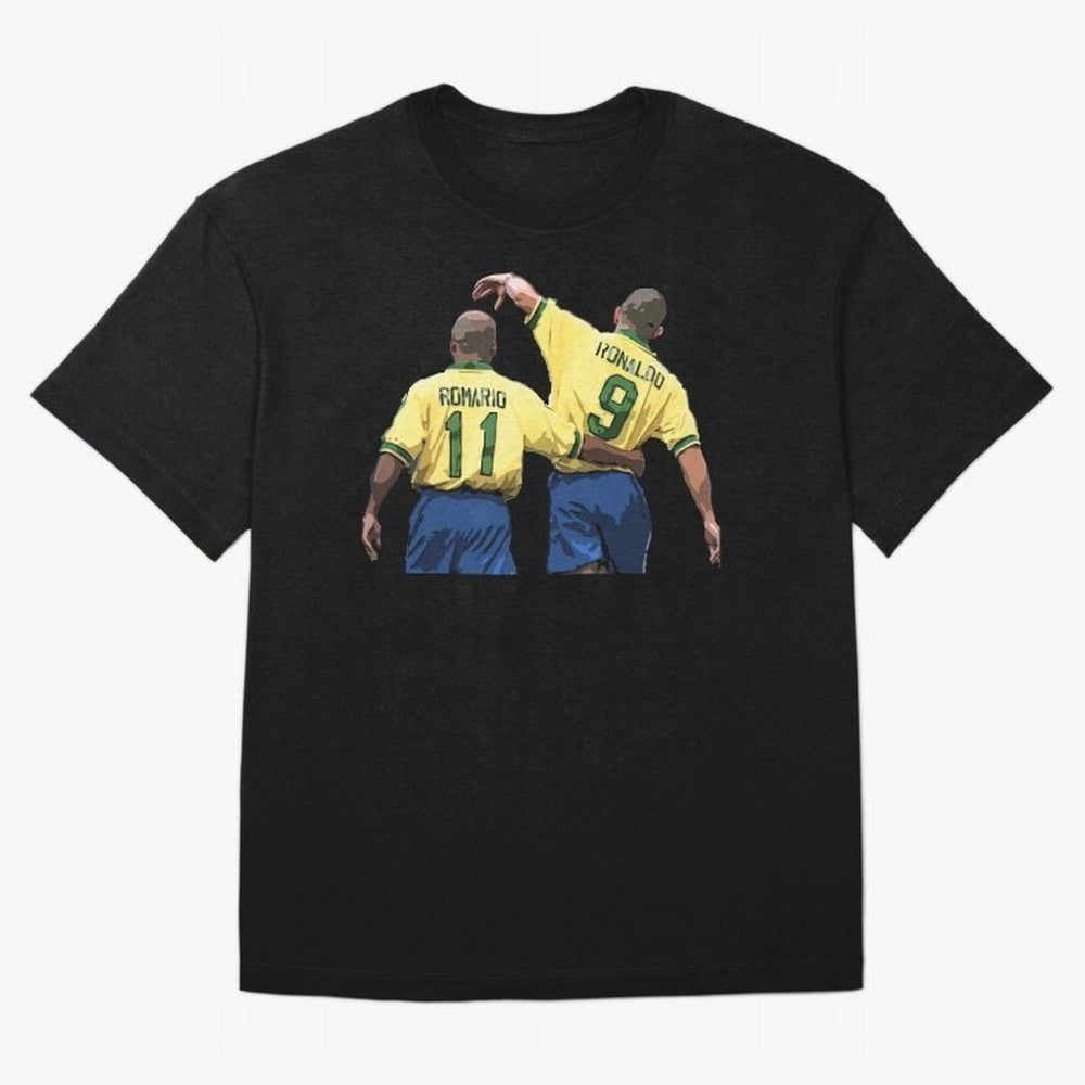 Romario & Ronaldo Oversized T-Shirt Keep the Match Day Mood of Match Day Hype around FIFA World Cup 2026 Group Stage, Messi and Cristiano Ronaldo, Brazil, Goal Celebration Energy, Supporter Heritage, Football Icons and Worldwide Tournament Joy;