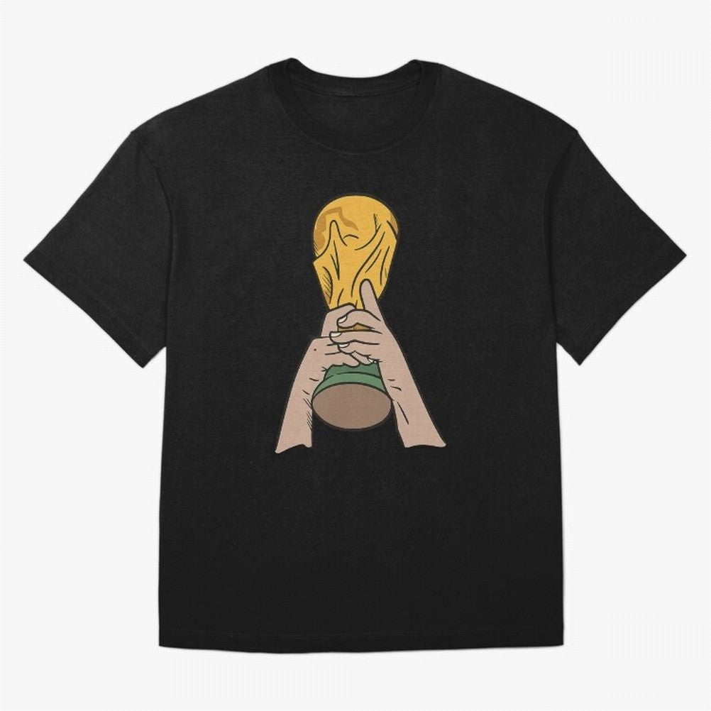 Trophy Oversized T-Shirt Make Your Look Match FIFA World Cup 2026 Spirit, Driven by Argentina and Brazil, Messi, CR7 and Mbappe, Classic Soccer Heritage, Championship Pressure, Fan Loyalty and International Pride; Perfect for Supporters Who Want
