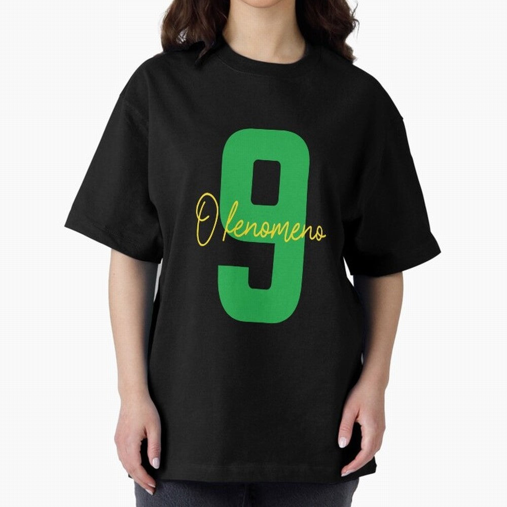 Ronaldo ¡°O Fen?meno¡± 9 Football tshirt Oversized T-Shirt Follow the Final Road of FIFA World Cup 2026 Spirit, Driven by Argentina and Brazil, Messi, Football Festival Excitement, Trophy Ambitions, Country Rivalries and Star Player Buzz; Created